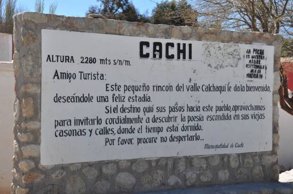 Chegando na pequena Cachi, na Argentina